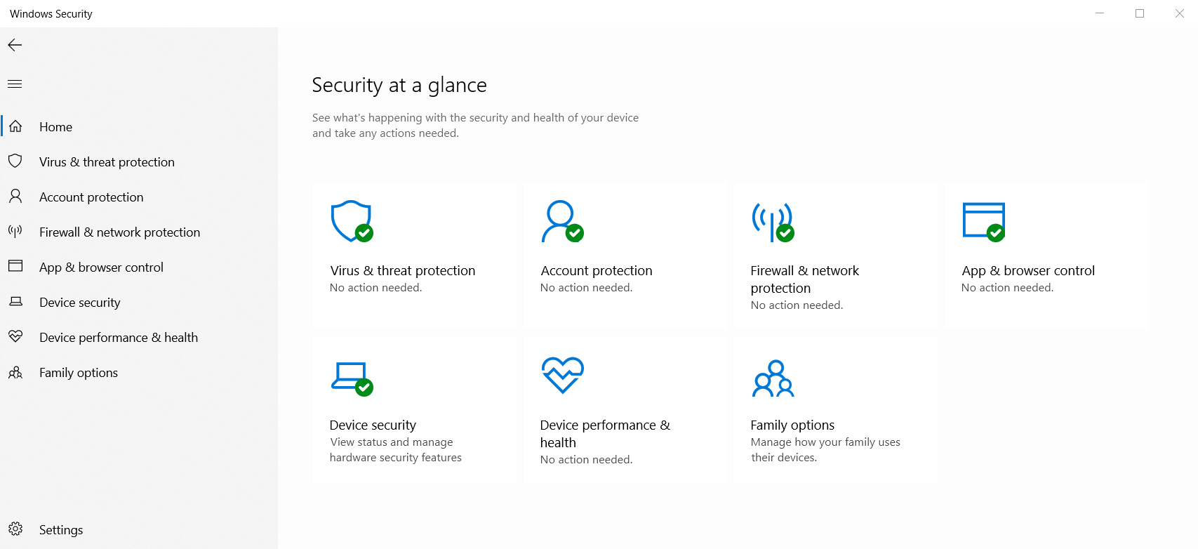 Windows Security Dashboard